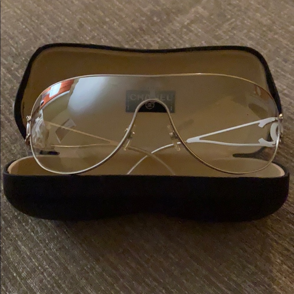 Chanel clear glasses
